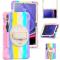  Galaxy Tab S10 Lite/S10 FE/S9 FE/S9/S8/S7 Skal 360° Hybrid Rainbow - Teknikhallen.se