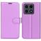  Xiaomi 15T Fodral Litchi Läder Lila - Teknikhallen.se