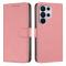  Samsung Galaxy S26 Ultra Fodral Solid Läder Rosa - Teknikhallen.se