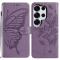  Samsung Galaxy S26 Ultra Fodral Fjäril Tryck Lila - Teknikhallen.se
