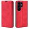  Samsung Galaxy S26 Ultra Fodral Flip Skin Touch Läder Röd - Teknikhallen.se