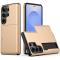 Samsung Galaxy S26 Ultra Skal Hybrid Med Kortfack Guld - Teknikhallen.se