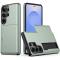  Samsung Galaxy S26 Ultra Skal Hybrid Med Kortfack Grön - Teknikhallen.se