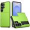  Samsung Galaxy S26 Ultra Skal Hybrid Med Kortfack Grön - Teknikhallen.se