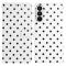  Samsung Galaxy S26 Plus Fodral Polka Dot Läder Vit/Svart - Teknikhallen.se