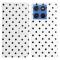  Motorola Edge 70 Fodral Polka Dot Läder Vit / Svart - Teknikhallen.se