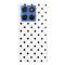  Motorola Edge 70 Fodral Polka Dot Läder Vit / Svart - Teknikhallen.se