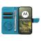  Motorola Edge 70 Fodral Med Fjäril Tryck Blå - Teknikhallen.se