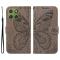  Motorola Edge 70 Fodral Med Fjäril Tryck Grå - Teknikhallen.se