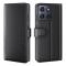  Motorola Edge 70 Fodral Premium Äkta Läder Svart - Teknikhallen.se