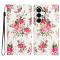  Samsung Galaxy A57 5G Fodral Med Tryck Rosa Blommor - Teknikhallen.se