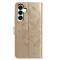  Samsung Galaxy A37 5G Fodral Med Fjäril Tryck Guld - Teknikhallen.se