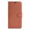  Samsung Galaxy A37 5G Fodral Litchi Läder Brun - Teknikhallen.se