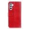  Samsung Galaxy A57 5G Fodral Crazy Horse Läder Röd - Teknikhallen.se