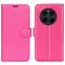  Honor Magic7 Pro Fodral Litchi Läder Rosa - Teknikhallen.se