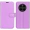  Honor Magic7 Pro Fodral Litchi Läder Lila - Teknikhallen.se