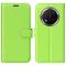  Honor Magic7 Lite Fodral Litchi Läder Grön - Teknikhallen.se