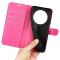  Honor Magic7 Lite Fodral Litchi Läder Rosa - Teknikhallen.se