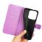  Honor 400 Smart Fodral Litchi Läder Lila - Teknikhallen.se