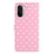  OnePlus Nord CE5 Fodral Polka Dot Rosa / Vit - Teknikhallen.se