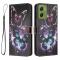  Motorola Moto G06 / G06 Power Fodral Med Tryck Fjärilar - Teknikhallen.se