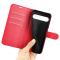  Sony Xperia 10 VII Fodral Litchi Läder Röd - Teknikhallen.se