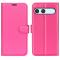  Sony Xperia 10 VII Fodral Litchi Läder Rosa - Teknikhallen.se
