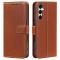  Samsung Galaxy A27 Plånboksfodral Läder Brun - Teknikhallen.se