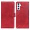  Samsung Galaxy S26 Fodral Läder Röd - Teknikhallen.se