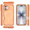  iPhone 17 Skal MagSafe Shockproof Hybrid Orange - Teknikhallen.se