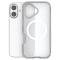  iPhone 17 Skal MagSafe Shockproof Hybrid Vit - Teknikhallen.se
