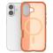  iPhone 16 Skal MagSafe Shockproof Hybrid Orange - Teknikhallen.se