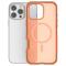  iPhone 16 Pro Max Skal MagSafe Shockproof Hybrid Orange - Teknikhallen.se