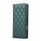  Samsung Galaxy S26 Plus Fodral RFID Rhombus Läder Grön - Teknikhallen.se