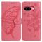  Google Pixel 10a Fodral Med Fjäril Tryck Rosa - Teknikhallen.se