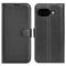  Google Pixel 10a Fodral Litchi Läder Svart - Teknikhallen.se