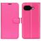  Google Pixel 10a Fodral Litchi Läder Rosa - Teknikhallen.se