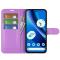  Google Pixel 10a Fodral Litchi Läder Lila - Teknikhallen.se