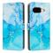  Google Pixel 10a Fodral Marmor Blå / Grön - Teknikhallen.se