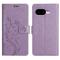  Google Pixel 10a Fodral Med Blommigt Tryck Lila - Teknikhallen.se