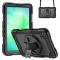  Galaxy Tab A11/A9 Skal 360 Shockproof Hybrid Kickstand Svart - Teknikhallen.se