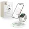 Tech-Protect Tech-Protect 15W Qi 3in1 Magnetisk MagSafe Laddare Vit - Teknikhallen.se