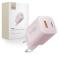 Tech-Protect Tech-Protect 33W Väggladdare PD QC USB-C / USB-A Baby Pink - Teknikhallen.se
