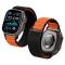 Spigen Spigen Apple Watch 42/44/45/46/49 mm Armband Svart/Orange - Teknikhallen.se