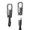 Tech-Protect Tech-Protect 60W/3A PD USB-C - USB-C Kabel Nyckelring Iron Grey - Teknikhallen.se
