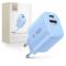 Tech-Protect Tech-Protect 20W Väggladdare PD QC3.0 USB-C / USB-A Baby Blue - Teknikhallen.se