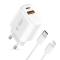 Tech-Protect Tech-Protect 20W Väggladdare PD Inkl. Lightning - USB-C Kabel Vit - Teknikhallen.se