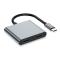 Tech-Protect Tech-Protect 4in1 USB-C Hub USB-C / USB-A / HDMI / Space Grey - Teknikhallen.se