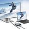 Tech-Protect Tech-Protect 4in1 USB-C Hub USB-C / USB-A / HDMI / Space Grey - Teknikhallen.se