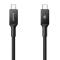 Spigen Spigen 1m 100W USB-C - USB-C Kabel Essential Svart - Teknikhallen.se